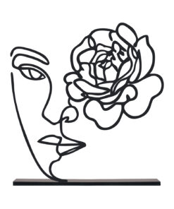 مجسمه فلزی مدل گل چهره کد 7014