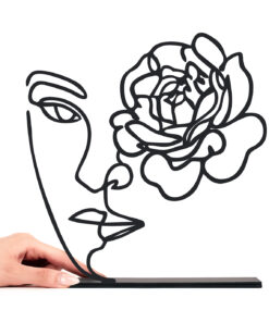 مجسمه فلزی مدل گل چهره کد 7014