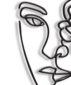 مجسمه فلزی مدل گل چهره کد 7014