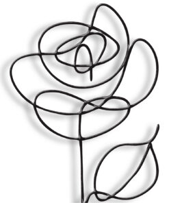 مجسمه فلزی مینیمال مدل ROSE کد 7015