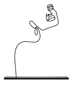 مجسمه فلزی سبک مینیمال مدل ماهرخ کد 7016