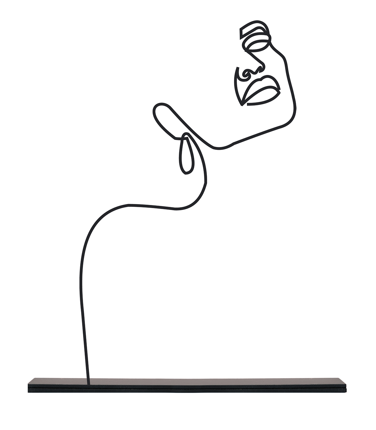 مجسمه فلزی سبک مینیمال مدل ماهرخ کد 7016