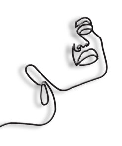 مجسمه فلزی سبک مینیمال مدل ماهرخ کد 7016