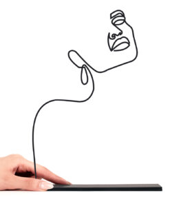 مجسمه فلزی سبک مینیمال مدل ماهرخ کد 7016