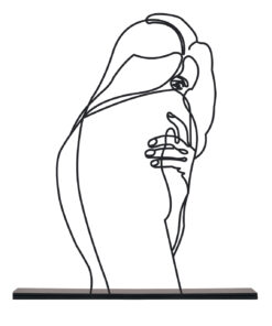 مجسمه فلزی سبک مینیمال آغوش مدل کد 7020