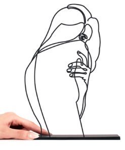 مجسمه فلزی سبک مینیمال آغوش مدل کد 7020