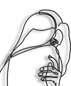 مجسمه فلزی سبک مینیمال آغوش مدل کد 7020