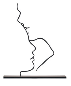 مجسمه فلزی مینیمال بوسه مدل کد 7026