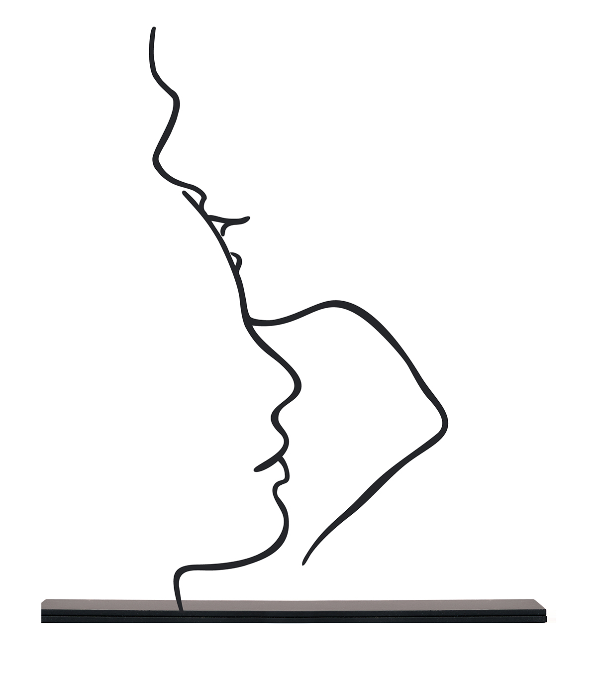 مجسمه فلزی مینیمال بوسه مدل کد 7026