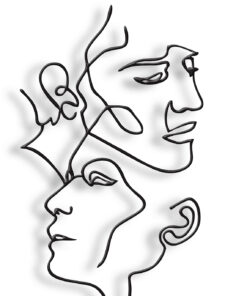 مجسمه مینیمال مه لقا مدل کد 7024