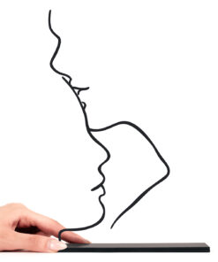 مجسمه فلزی مینیمال بوسه مدل کد 7026