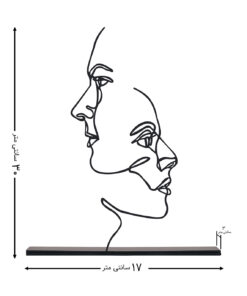 مجسمه فلزی تقابل مدل کد 7027