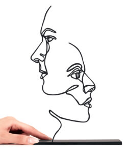 مجسمه فلزی تقابل مدل کد 7027