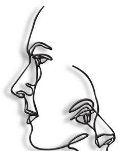 مجسمه فلزی تقابل مدل کد 7027