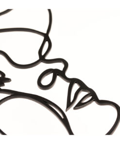 مجسمه مینیمال فلزی رخ مدل کد 7028