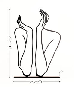 مجسمه فلزی انتظار مدل کد 7029