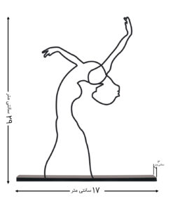 مجسمه فلزی مینیمال شهلا مدل کد 7031