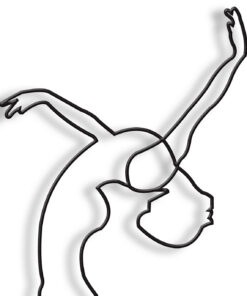 مجسمه فلزی مینیمال شهلا مدل کد 7031