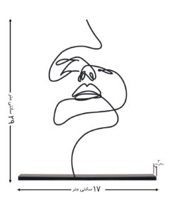 مجسمه فلزی سبک مینیمال سرنوشت مدل کد 7032