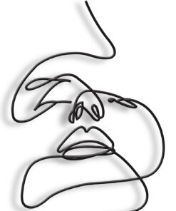 مجسمه فلزی سبک مینیمال سرنوشت مدل کد 7032