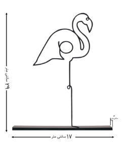 مجسمه فلزی قو مدل کد 7034