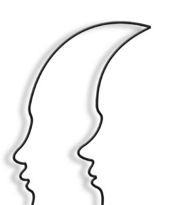 مجسمه مینیمال مهتاب مدل کد 7036