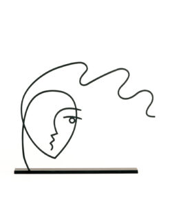 مجسمه فلزی سبک مینیمال پریشان مدل کد 7038