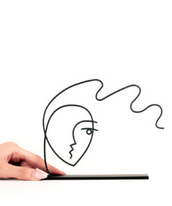 مجسمه فلزی سبک مینیمال پریشان مدل کد 7038