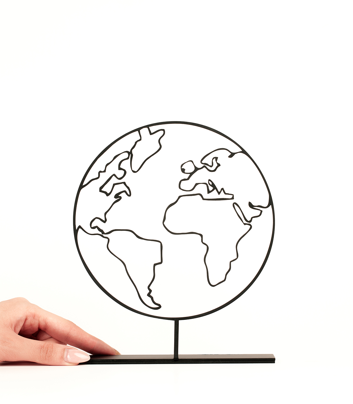 مجسمه فلزی کره زمین مدل کد 7044