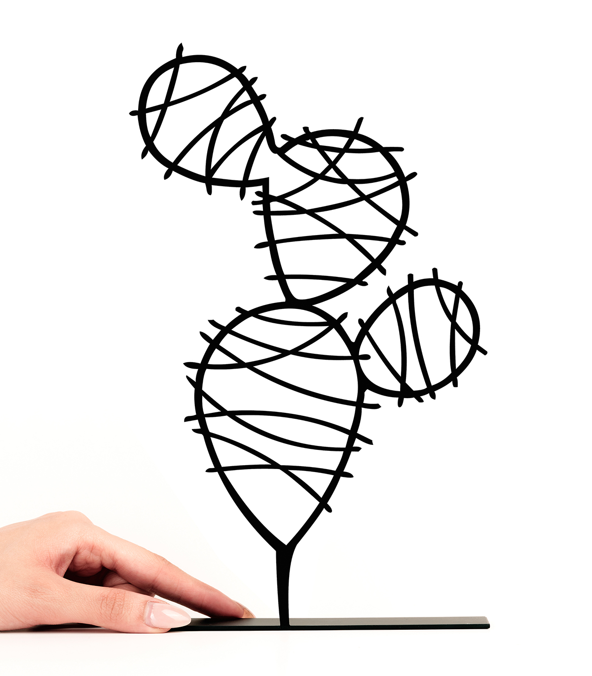 مجسمه فلزی مینیمال مدل کاکتوس کد 7045