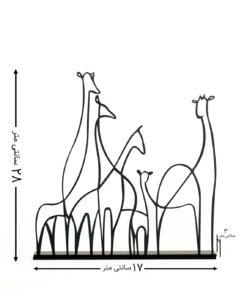 مجسمه فلزی مدل حیوانات کد 7046