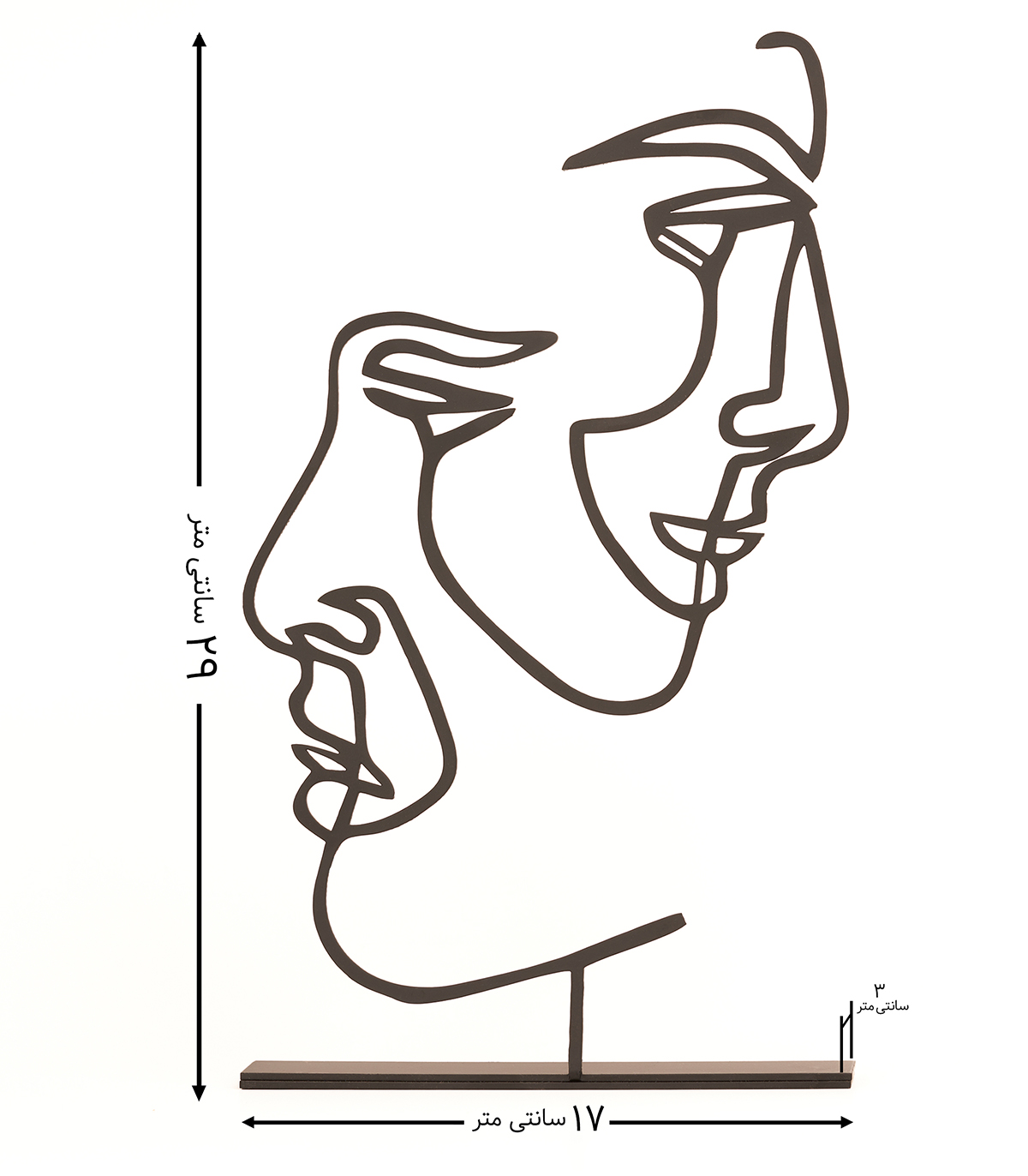 مجسمه مینیمال مدل مستانه کد 7047