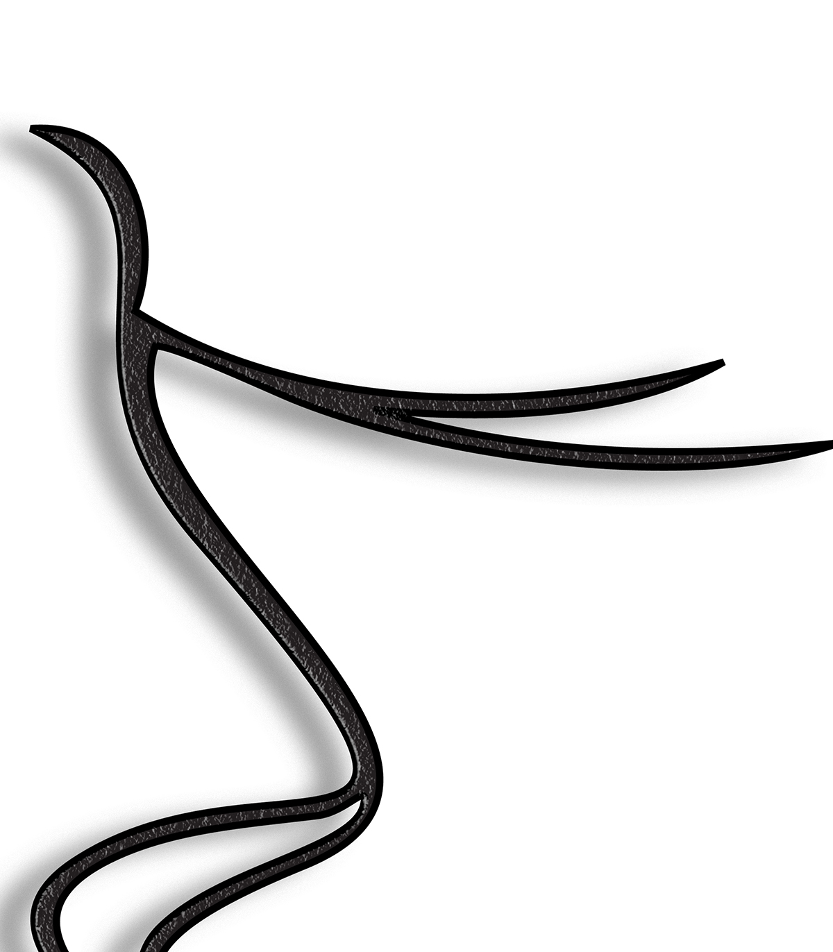 مجسمه فلزی سبک مینیمال مدل پرواز کد 7048