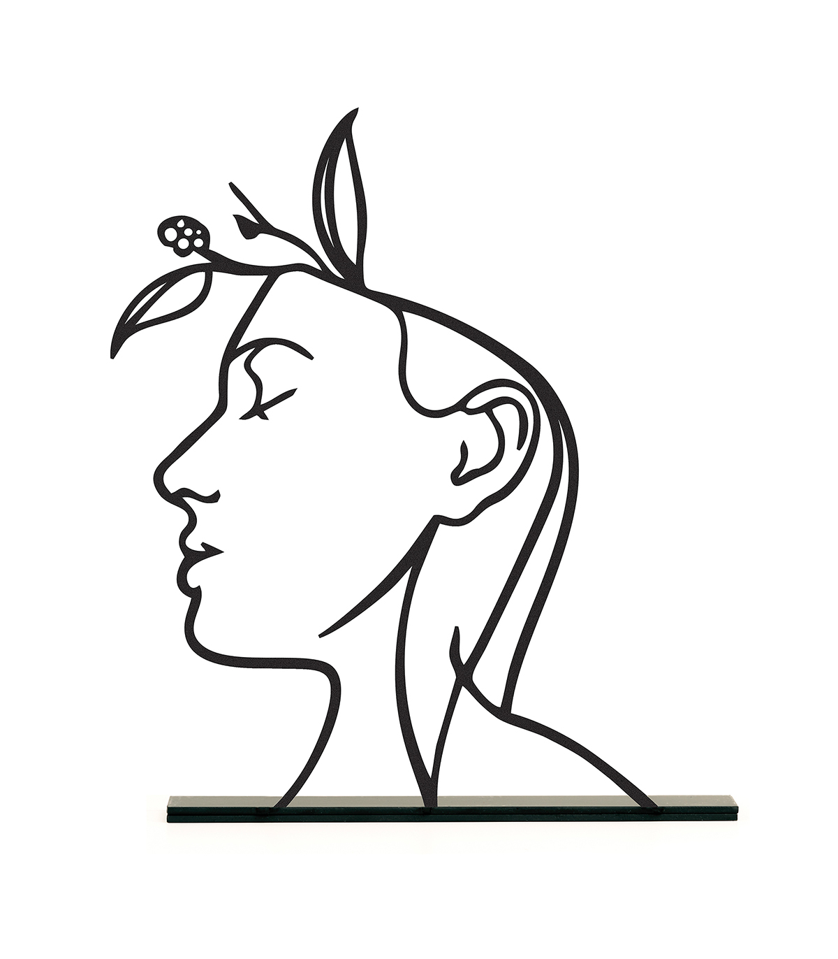 مجسمه فلزی مینیمال مدل تلنگرکد 7049