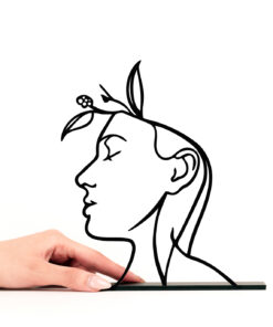 مجسمه فلزی مینیمال مدل تلنگرکد 7049