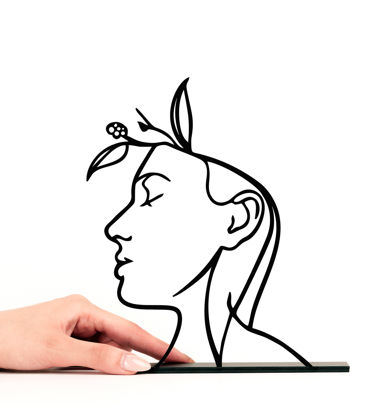 مجسمه فلزی مینیمال مدل تلنگرکد 7049