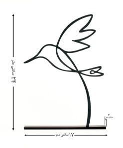 مجسمه مینیمال فلزی مدل BIRD کد 7050