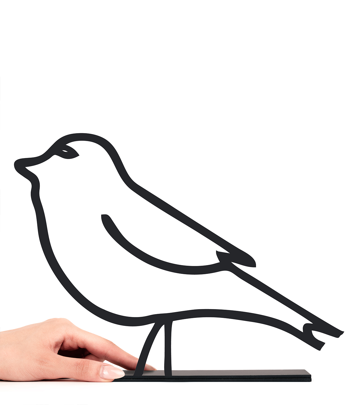 مجسمه سبک مینیمال فلزی مدل گنجشک کد 7054