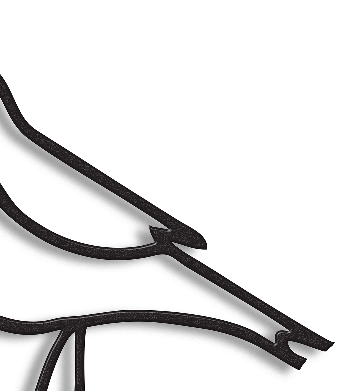 مجسمه سبک مینیمال فلزی مدل گنجشک کد 7054