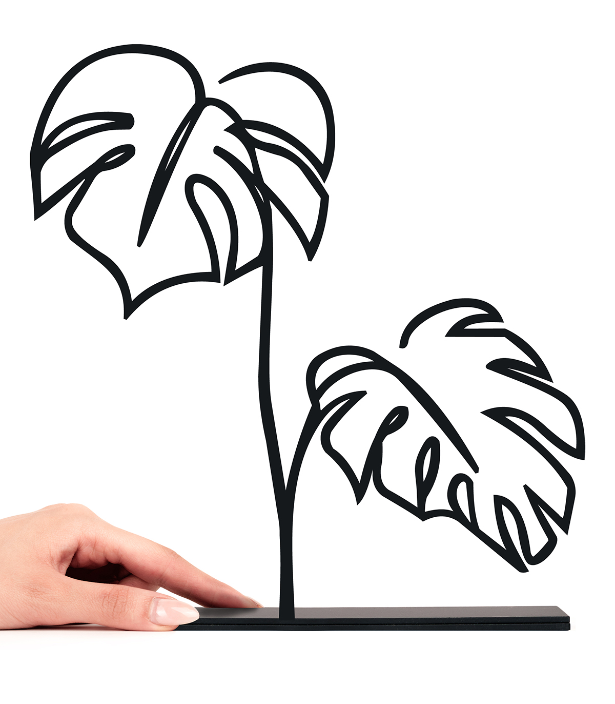 مجسمه فلزی مدل LEAVES کد 7057