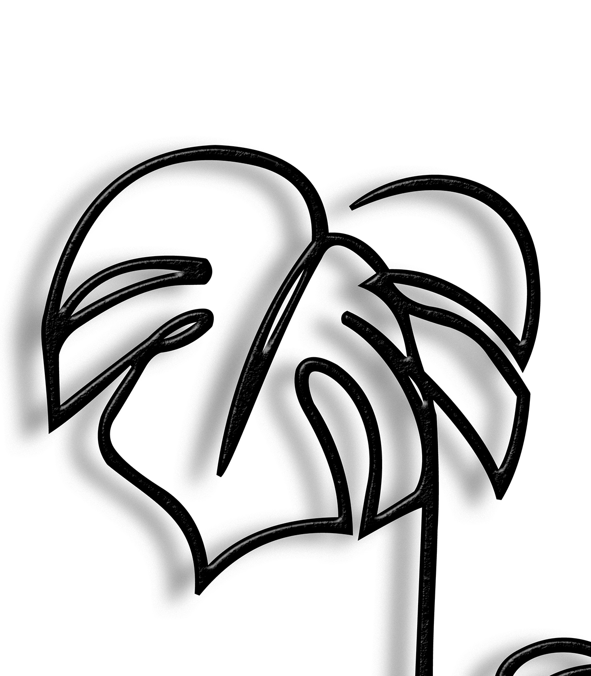 مجسمه فلزی مدل LEAVES کد 7057