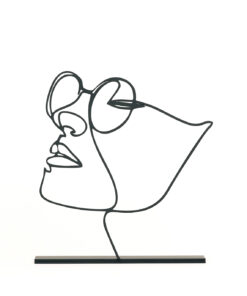 مجسمه مینیمال مدل عینک کد 7059