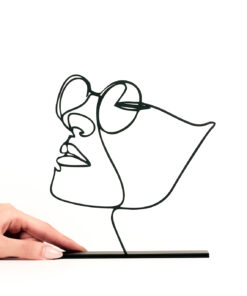 مجسمه مینیمال مدل عینک کد 7059