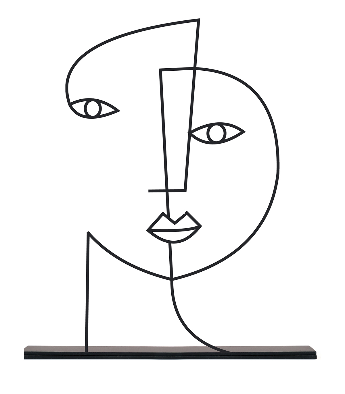 مجسمه فلزی مینیمال مدل دلنواز کد 7081