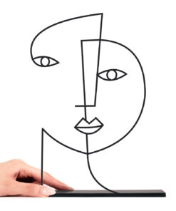 مجسمه فلزی مینیمال مدل دلنواز کد 7081