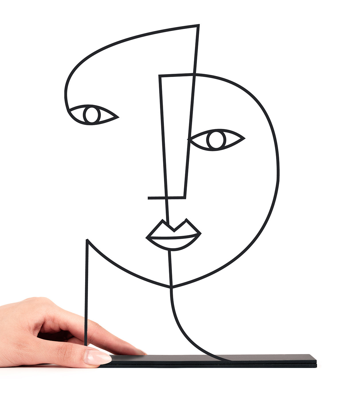 مجسمه فلزی مینیمال مدل دلنواز کد 7081