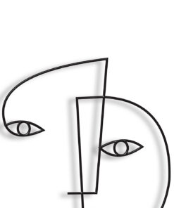 مجسمه فلزی مینیمال مدل دلنواز کد 7081