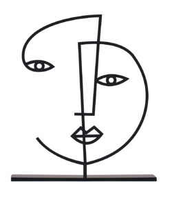 مجسمه فلزی مینیمال مدل نرگس کد 7089