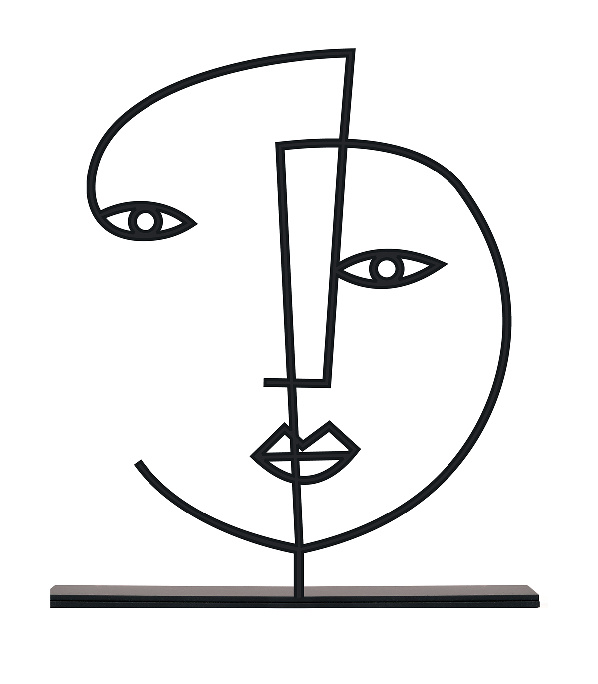 مجسمه فلزی مینیمال مدل نرگس کد 7089