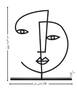 مجسمه فلزی مینیمال مدل نرگس کد 7089